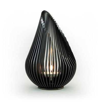 glowbus growdrop hanolux theelicht kunst zwart staal