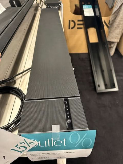 OUTLET - Heatstrip Design 2400 Watt + remote (enkel ophalen)
