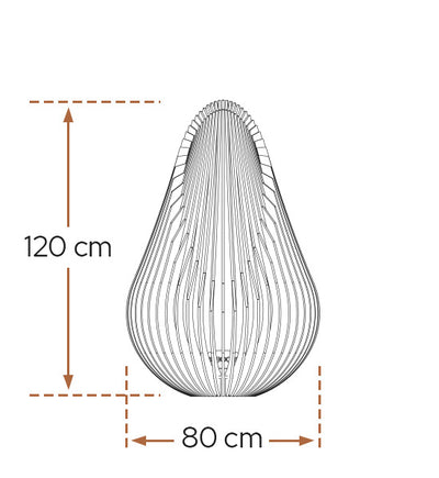 OUTLET - Glowbus Dewdrop Vuurhaard - L (120 cm)