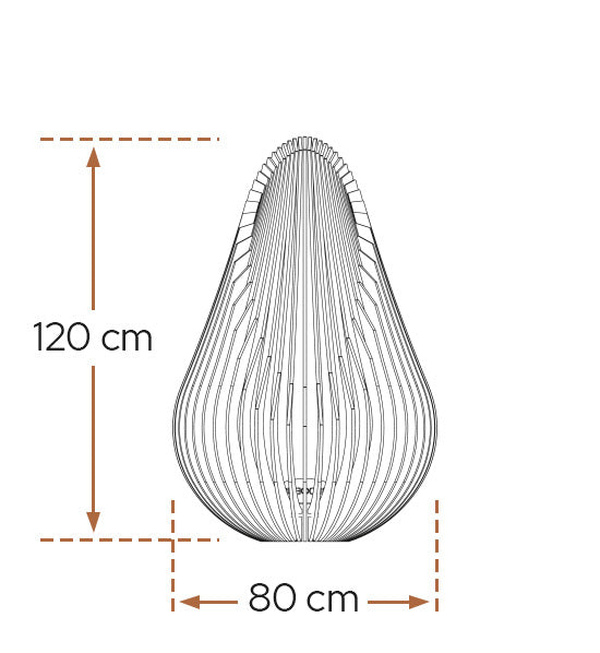 OUTLET - Glowbus Dewdrop Vuurhaard - L (120 cm)