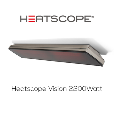 OUTLET - Heatscope Vision Black/Titan + remote 2200 Watt