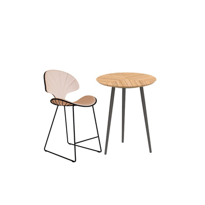 Design Buitenkansje - ROYAL BOTANIA Ostrea en Styletto - Bartafel en Counterstoel (set van 2)