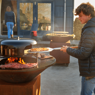 ofyr pizza oven pizzaoven 85 100 buitenkoken barbecue buiten koken hanolux