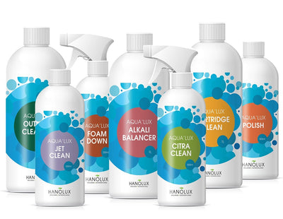 hanolux aqualux jet clean water onderhoud product bubbelbad