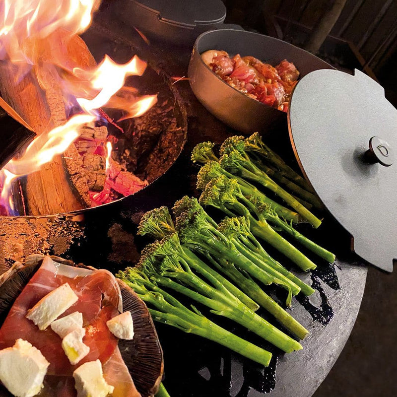 cast iron casserole set ofyr hanolux barbecue giet ijzer kookpotten kook pot