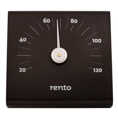 sauna thermometer strak modern zwart design alluminium hanolux rento