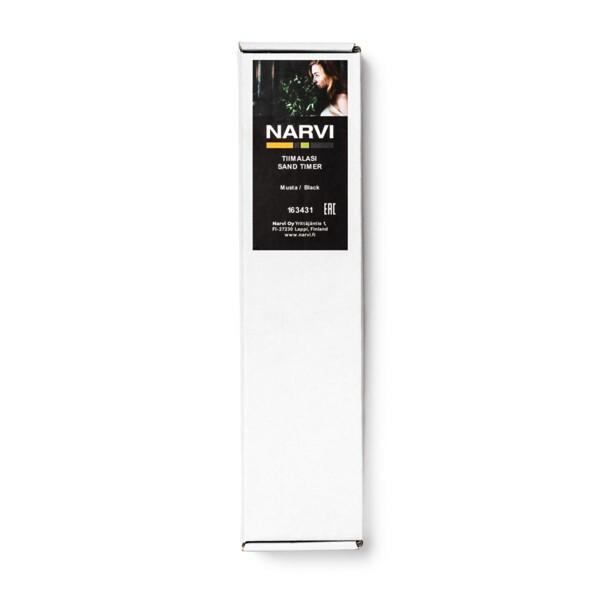 verpakking narvi zandloper zwart hanolux sauna
